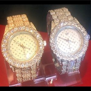 Brand New With Box Gold&White Gold Plated Watches